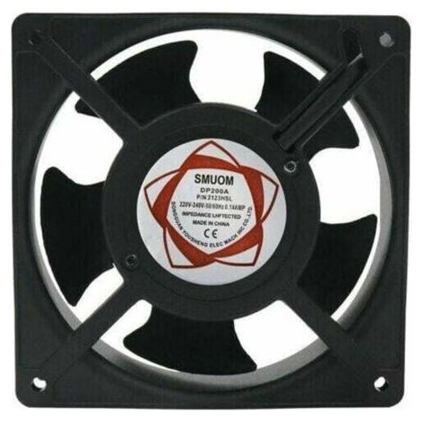 Ventilateur axial pour boîte de cheminée Insérable Haute température Pales en métal Silencieux Universel 120 x 120 x 38 mm (1/4)