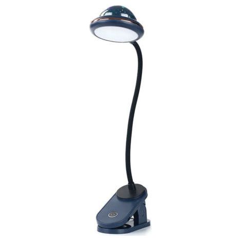 USBRechargeabledirected Clip-on reading light, dimmable at the touch of a button -blue (1/5)