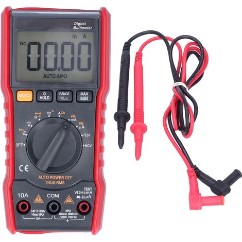 Multimètre numérique NF‑5320A LCD affichage manuel anti-combustion intelligent testeur tension courant fréquence (1/5)
