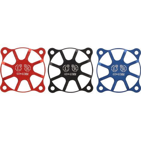 3 Pièces Capot de Ventilation Moteur en Alliage Aluminium Léger 40x40mm, Couleur Noir Rouge Bleu, pour Refroidissement ESC et Moteurs RC (1/5)