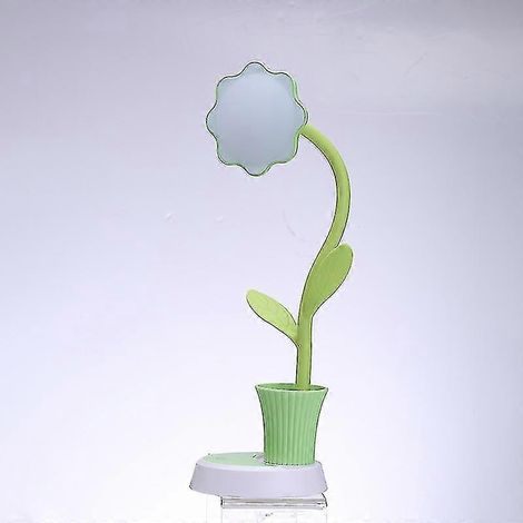 Lampe de bureau enfant, lampe de bureau LED, lampe de chevet à intensité variable avec capteur tactile, lampe de lecture avec porte-stylo, lampe de table rechargeable USB pour enfants (verte) (1/4)