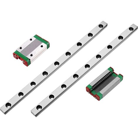 Guía lineal, carro de 2 piezas, compatible con impresoras 3D, 250 mm, MGN12H-c (1/2)