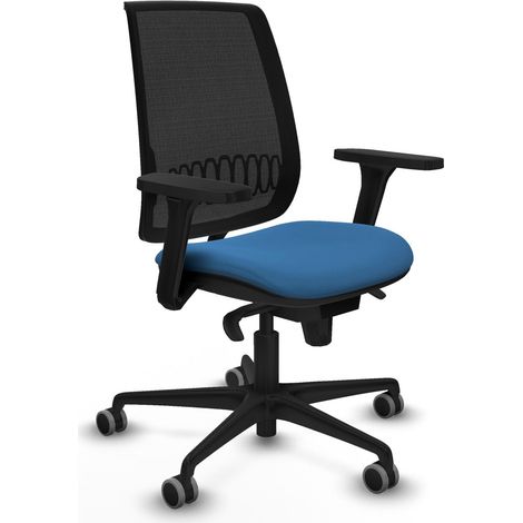 Chaise de bureau piqueras y crespo Alares bleu clair mousse injectée (1/2)
