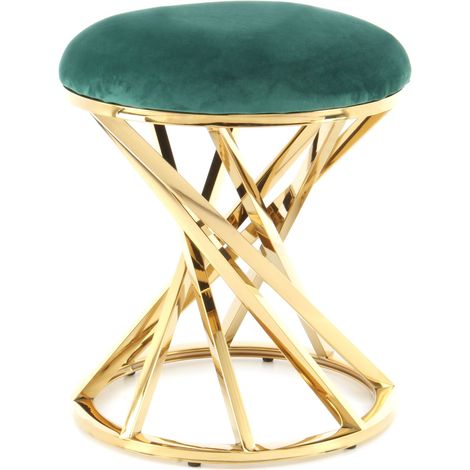 Tabouret wesley 325 - Vert, or (1/5)
