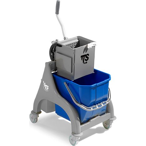 Carrello professionale per le pulizie Nick grigio15 lt con strizzatore O-Key
