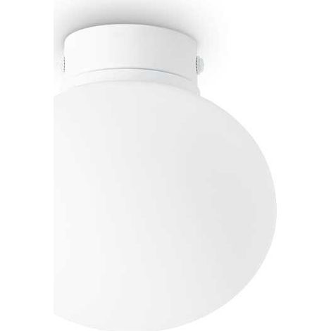 Ideal Lux COTTON Plafonnier Globe Blanc 13cm