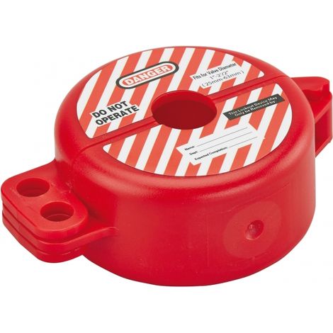 Blocco di sicurezza per valvola Ø 25 / 63 mm, lucchettabile, Lockout Tagout LOTO - THIRARD