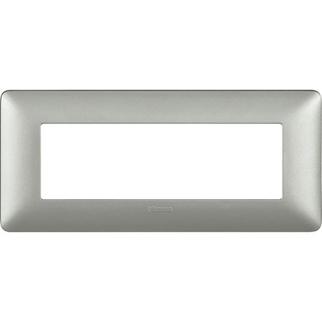 Plaque Bticino Matix 6 modules Silver AM4806MSL