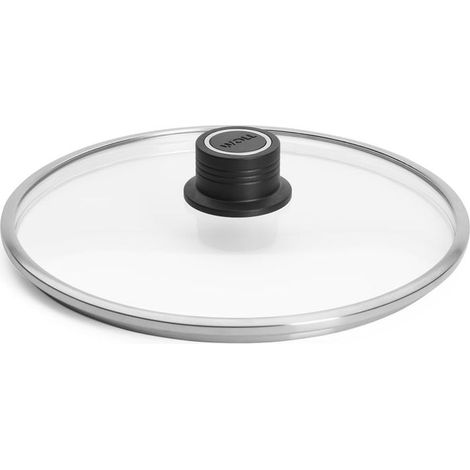 Couvercle rond en verre de sécurité avec purge permanente Transparent Ø 24 cm (1/4)