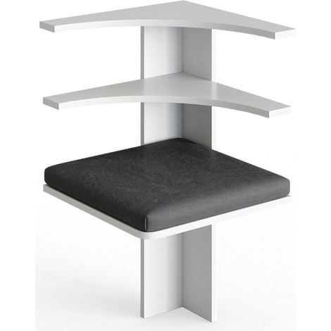 Esszimmer-Eckbank Roman, Weiß, 43.5 x 43.5 cm, Vicco