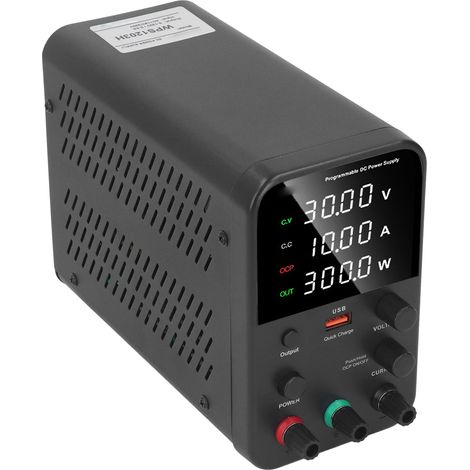 Alimentation CC variable 0-120 V 0-3 A 360 W avec affichage numérique, alimentation à découpage régulée et réglable, prise UE 230 V CA (1/5)