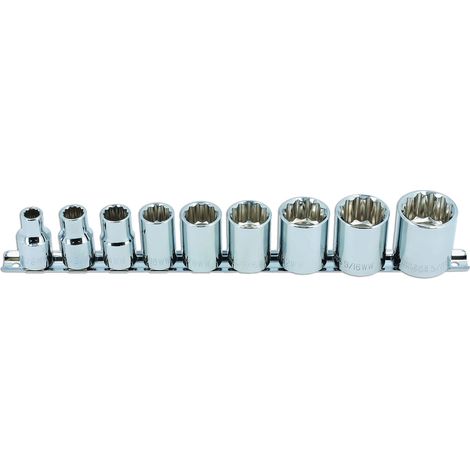 Laser 2919 - Set chiavi a bussola, 9 pezzi
