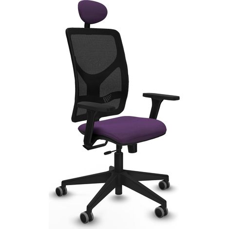 Sedia da ufficio piqueras y crespo Motilla Traslack nero tessuto rete (1/2)