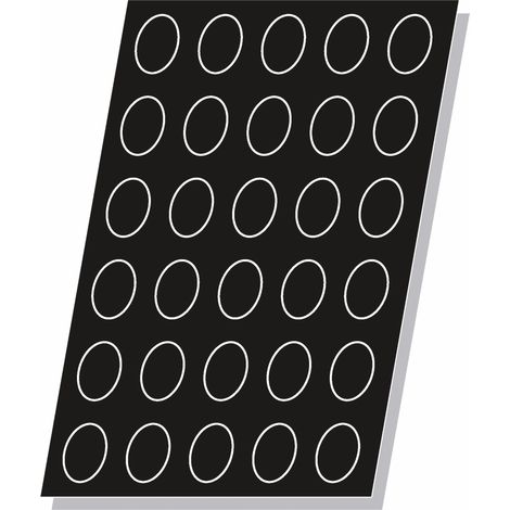 Moule Flexipan® Plaque Silicone 30 Gâteaux Ovales 70 x 50 mm - Pujadas