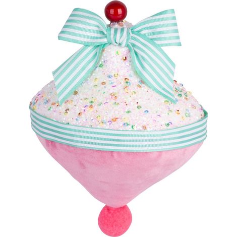 Dekoration MagicHome Weihnachten Candy Line, rosa, hangend, 13x15 cm (1/3)