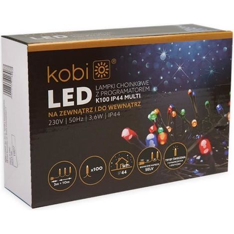 Guirlande LED - 10 m RGB Multicolore - 3,6 W - IP44 - Programmateur (1/4)