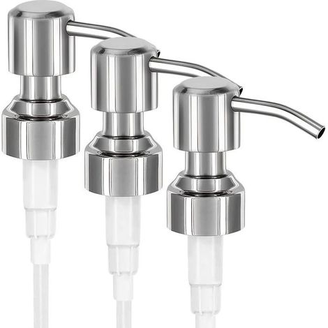 3 Pompes de remplacement pour savon liquide 25-30mm, tube d'extension pour bouteille plastique (1/5)