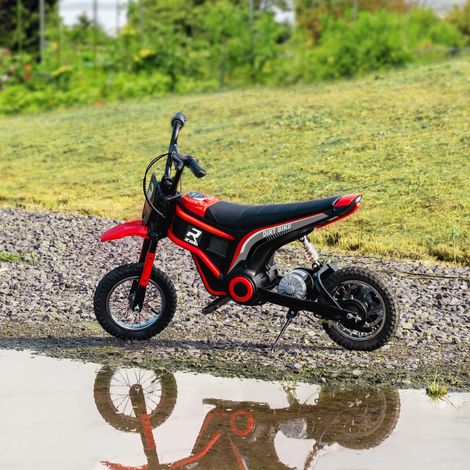 Elektrisches Kinder-Motocross-Bike, 350-W-Motor, 12-V-Akku, 8–16 km/h, 12-Zoll-Luftreifen, rot (1/5)