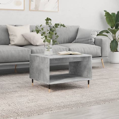 Couchtisch Betongrau 60x50x40 cm Holzwerkstoff (1/5)