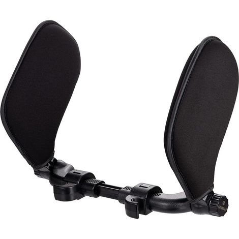 Appui-tête voiture noir 3ᵉ génération, 23.5×18×7 cm, soutien cervical ergonomique en mousse haute résilience (1/4)