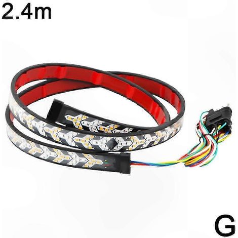 Bande lumineuse LED à double clignotement pour véhicules (2,4 m)