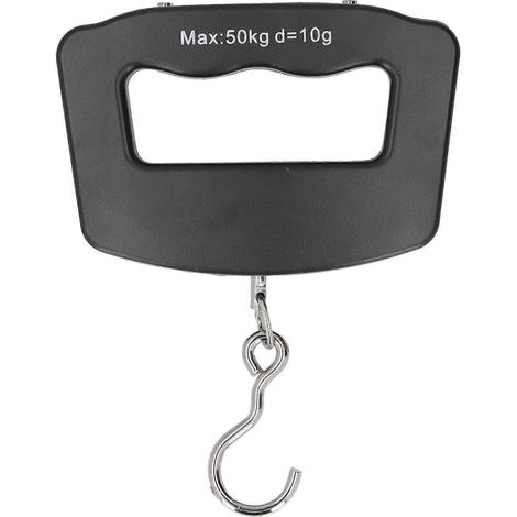 Balance numérique suspendue 50 kg avec crochet, écran LCD, conversion d'unités, balance électronique à crochet pour faire les courses (1/4)