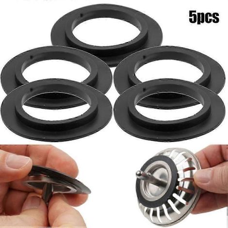 Lot de 5 joints d'étanchéité en caoutchouc pour bonde de panier Franke, compatible avec les bondes d'évier de cuisine de 78, 79, 80, 82 et 83 mm. (1/5)