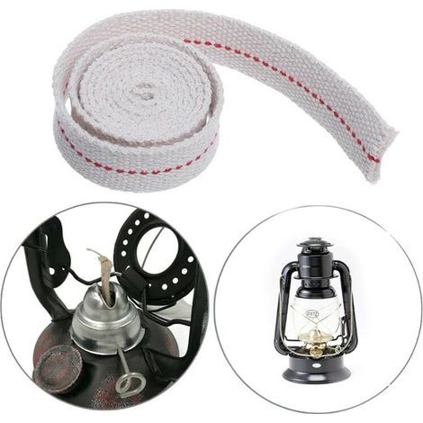 Mèche Lampe à HuileLongueur 5M-Mèche Lampe à pétrole Largeur 11 mmMèche Lampe ✮100% Coton✮ pour Lampe à petrole/Lanterne à Huile- Lampe bruleur (1/3)