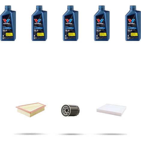 Kit tagliando 3 FILTRI e 5L OLIO compatibile con Ford S-Max 2.0 Benzina 107kw dal 2006 (1/5)