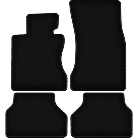 Tappetini base in velluto nero per: BMW Serie 5 E60 berlina (2003-2010) (1/5)