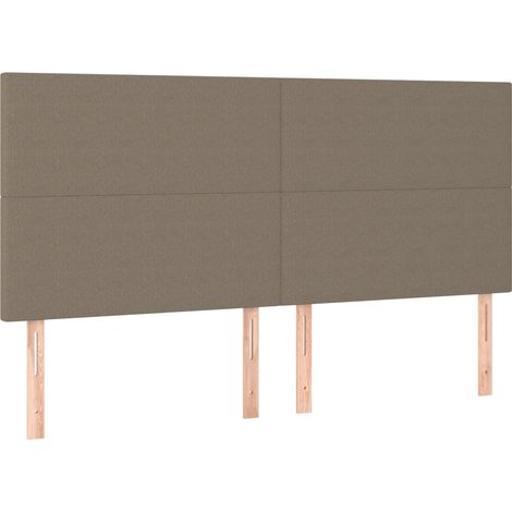 Maison Exclusive - Cabecero de cama color topo 180x5x118/128 cm T (1/5)
