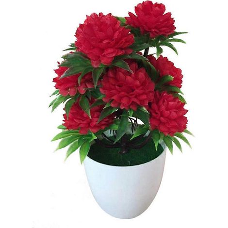 Décoration d'intérieur Yousheng, 1 chrysanthème artificiel floralrouge (1/5)