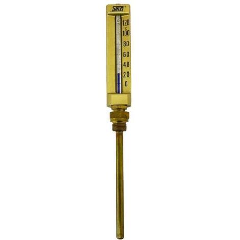 Sika Maschinenthermometer mit Außengewinde / Aluminiumgehäuse eloxiert