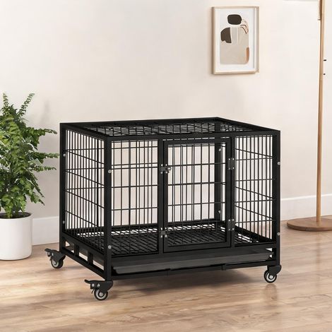 Cage de transport pour animaux negro en métal 92 x 62 x 75 cm (1/5)