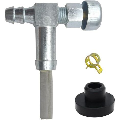 Pair Robinet Essence + Joint Réservoir 33/64\" pour Craftsman Coleman Generac MTD Tondeuse Tracteur 951-0171 751-0171 Motoculteur Souffleuse + Collier (1/5)