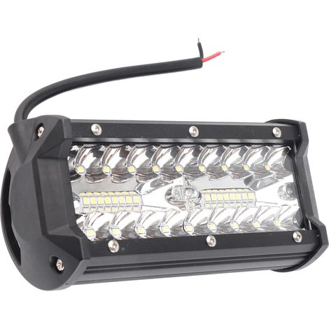 Phare de travail LED 7 pouces 120W 3 lignes, projecteur étanche universel pour véhicule tout-terrain, camion et voiture (1/5)