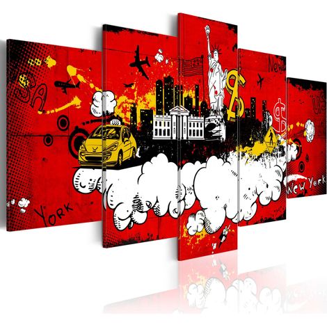 Quadro - New York: fumetto - 100x50 (1/4)