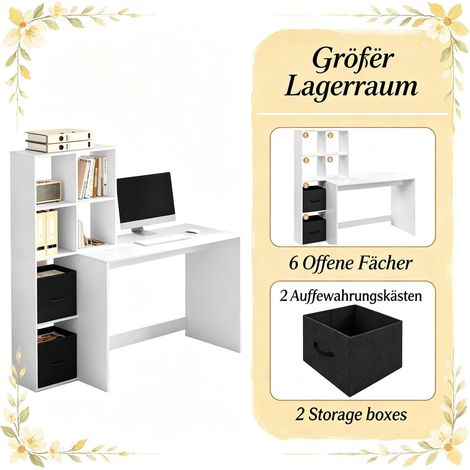 Bureau bureau multifonctionnel, table de travail informatique, bureau gaming, poste de travail réglable, surface en bois robuste, design moderne, usage domestique ou professionnel, livré sans accessoi (1/4)