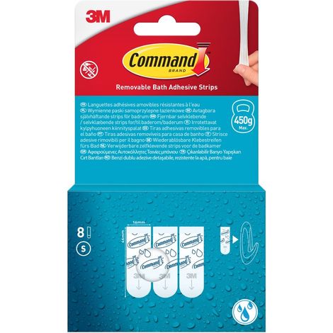 Linguetta resistente all'acqua, modello piccolo, confezione da 16 COMMAND (1/5)