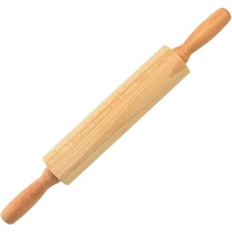 Gros rouleau à pâtisserie en hêtre double tête en bois bâton de farine boulette peau rouleau à pâtisserie ustensiles de cuisson