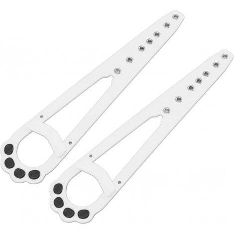 Loquet de Support de Porte pour Chat Empêcher les Chiens d'entrer Supports de pour Animal de Compagnie pour Chambre 2pcs Blanc (1/5)