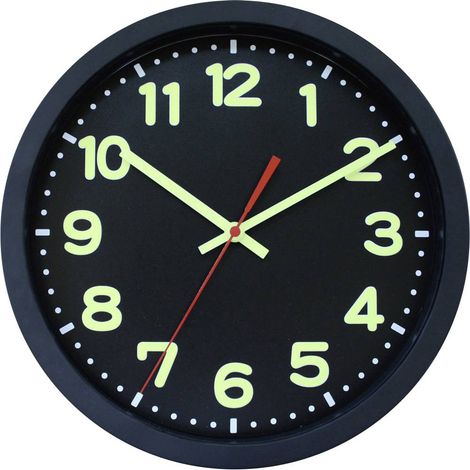 EUROTIME 53861-05 Radiocontrollato Orologio da parete 30 cm x 50 mm Nero (1/2)