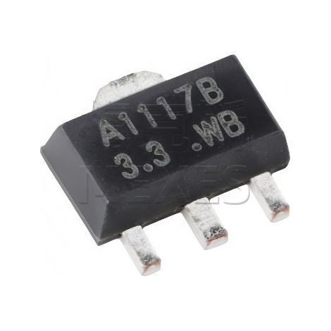 Spannungsreglerschaltung Changdian/Changjing CJA1117B-3.3 im SOT-89-3-Gehäuse. (Anfragen willkommen.) 5 elektronische Bauteile/Chips/Komponenten.