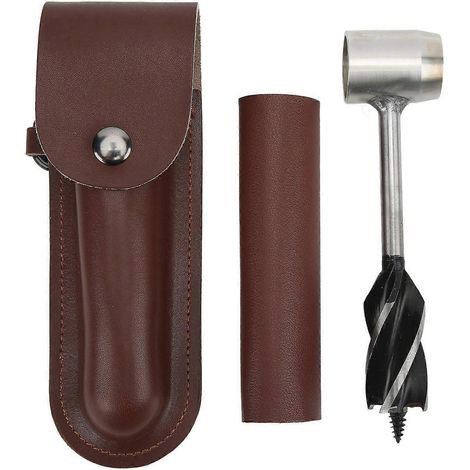 Handbohrer-Set aus Edelstahl, multifunktional, tragbar, manuell, Holzbohrer mit Aufbewahrung