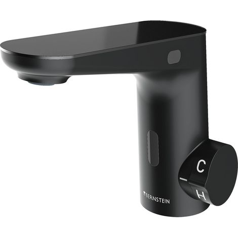 Sensor Waschtischarmatur Bernstein 3002S Schwarz matt Dual-Sensor-Technologie (1/5)