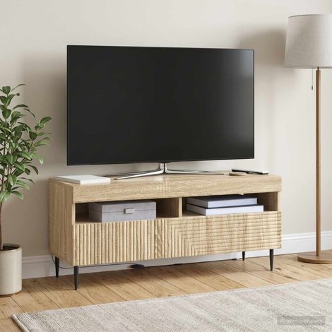 Irovami LED TV Stand Oak Engineered Wood (1/5)