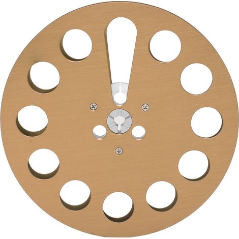 Universelle 1/4"-Spulenspule aus Aluminiumlegierung, 7 Zoll, 11 Löcher, für Aufnahmegeräte, goldfarben