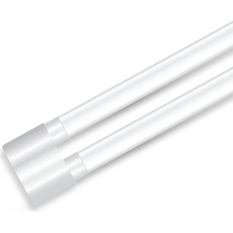 Tubo LED doble de nanoplástico V-TAC de 18 W y 60 cm, 138 lm/W, blanco natural (1/4)