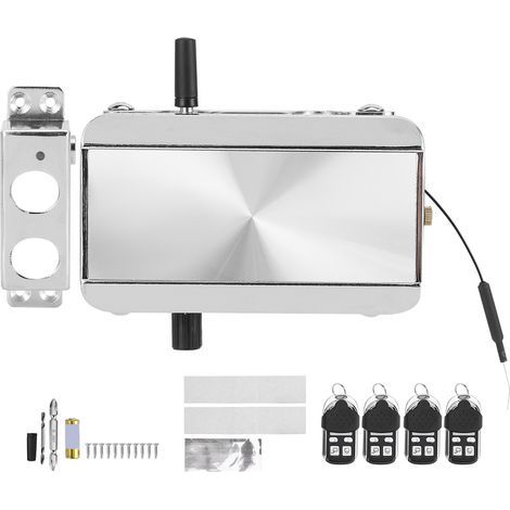 Kit de serrure de porte électronique intelligente, 4 télécommandes, déverrouillage Bluetooth, antivol dissimulé, pour maison, htel, appartement (1/5)