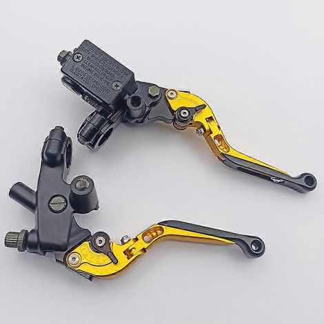 Ensemble de pompe supérieure de frein modifié pour moto Lifan KPR150 en acier argenté (doré) (1/5)